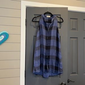 Bella Dahl Sleeveless Double Gauze Mini Dress